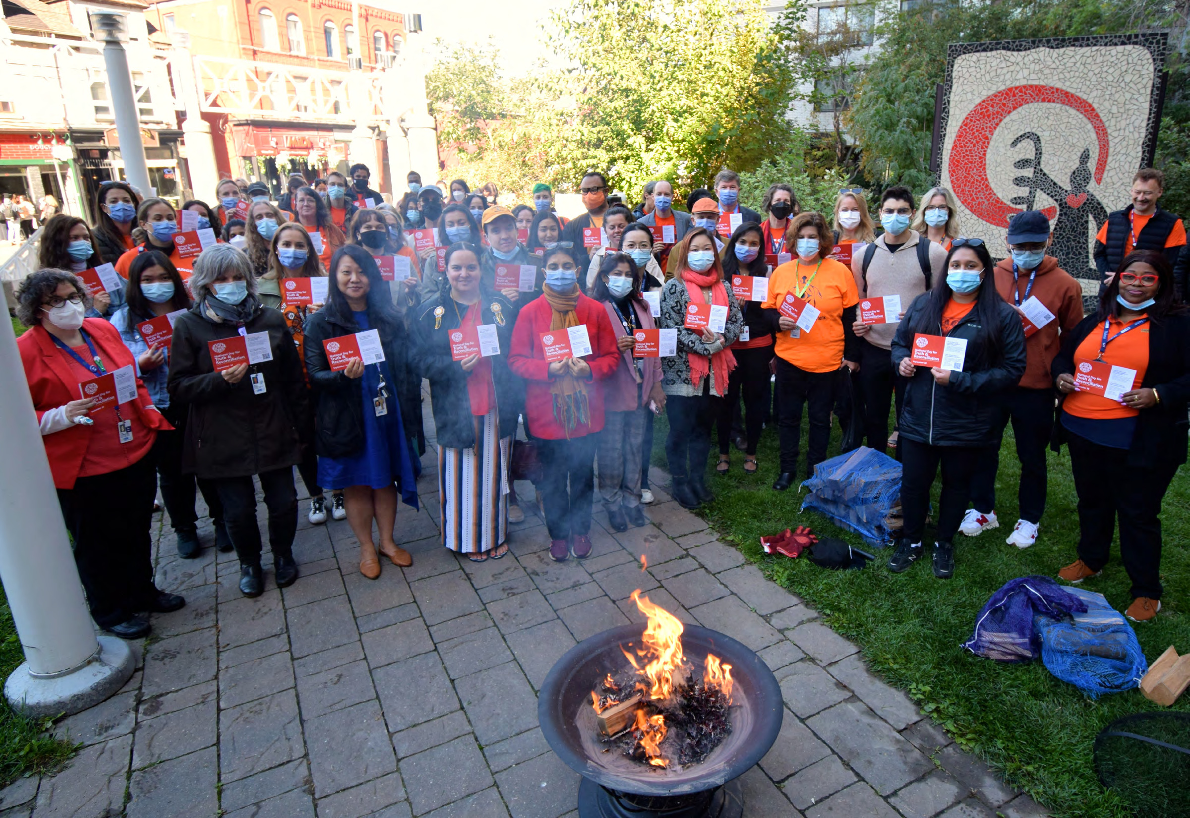 Members of TeamUHN gathered for a commitment ceremony.